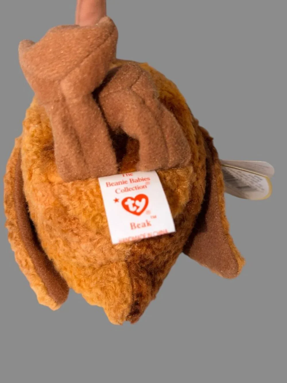 TY Beanie Baby Beak the Kiwi Bird 1998 Retired Plush Vintage With Tags